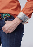 Roper Women's Long Sleeve Performance Western Shirt - Tangerine