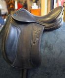 Used Southern Stars Saddlery Monoflap Dressage Saddle - 17.5
