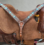 Circle Y Buckskin Beaded Breast Collar