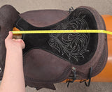 Circle Y Clover Leaf Barrel Saddle - Wide Tree
