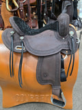 Circle Y Clover Leaf Barrel Saddle - Wide Tree