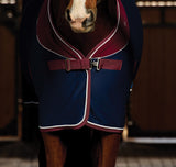 WeatherBeeta Standard Neck Opulence Show Sheet - Navy / Burgundy