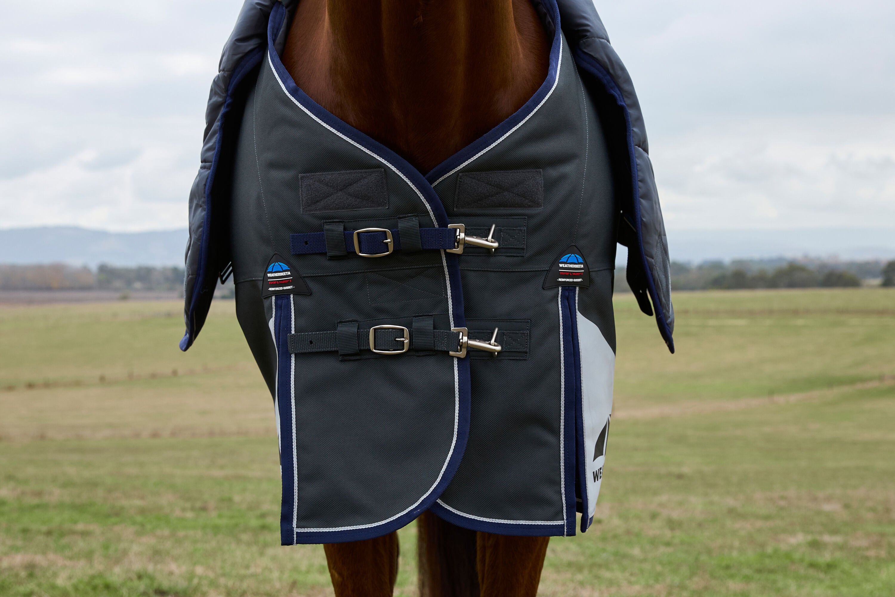 WeatherBeeta ComfiTec Ultra Detach-A-Neck Turnout - Charcoal (220g)