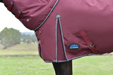 WeatherBeeta ComFiTec Essential Detach-A-Neck Turnout - Burgundy/Navy (220g)