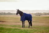 Weatherbeeta ComFiTec Prelim Turnout - Navy Embossed Plaid (220g)