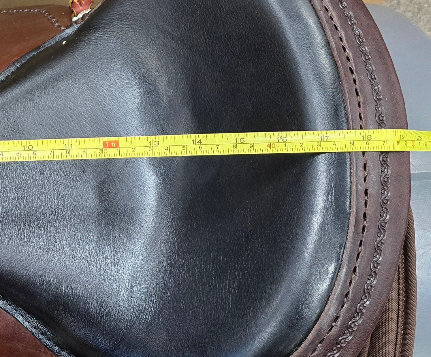 C2684 Used Scott Thomas Cordura Trail Saddle - Full QH 17"