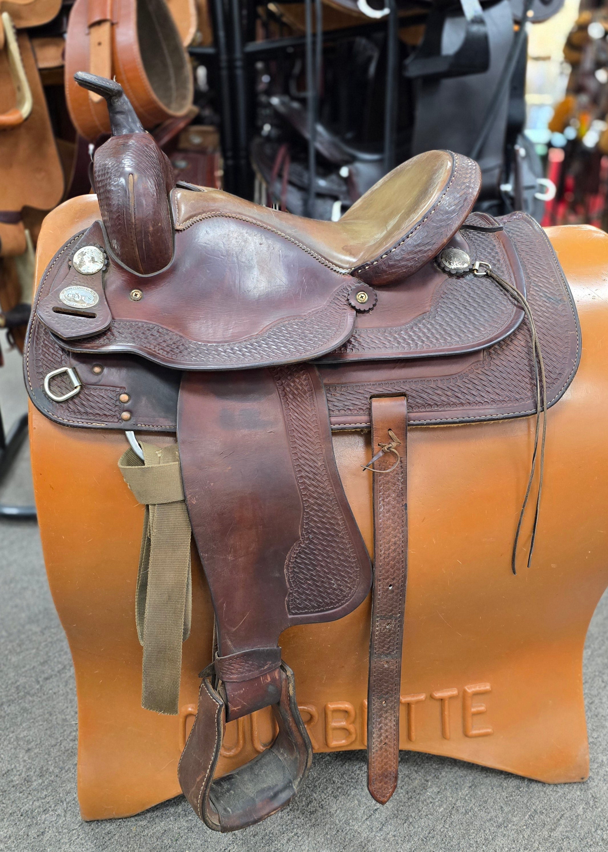 Used Crates Pleasure Saddle - 15" Semi QH Ralide Tree