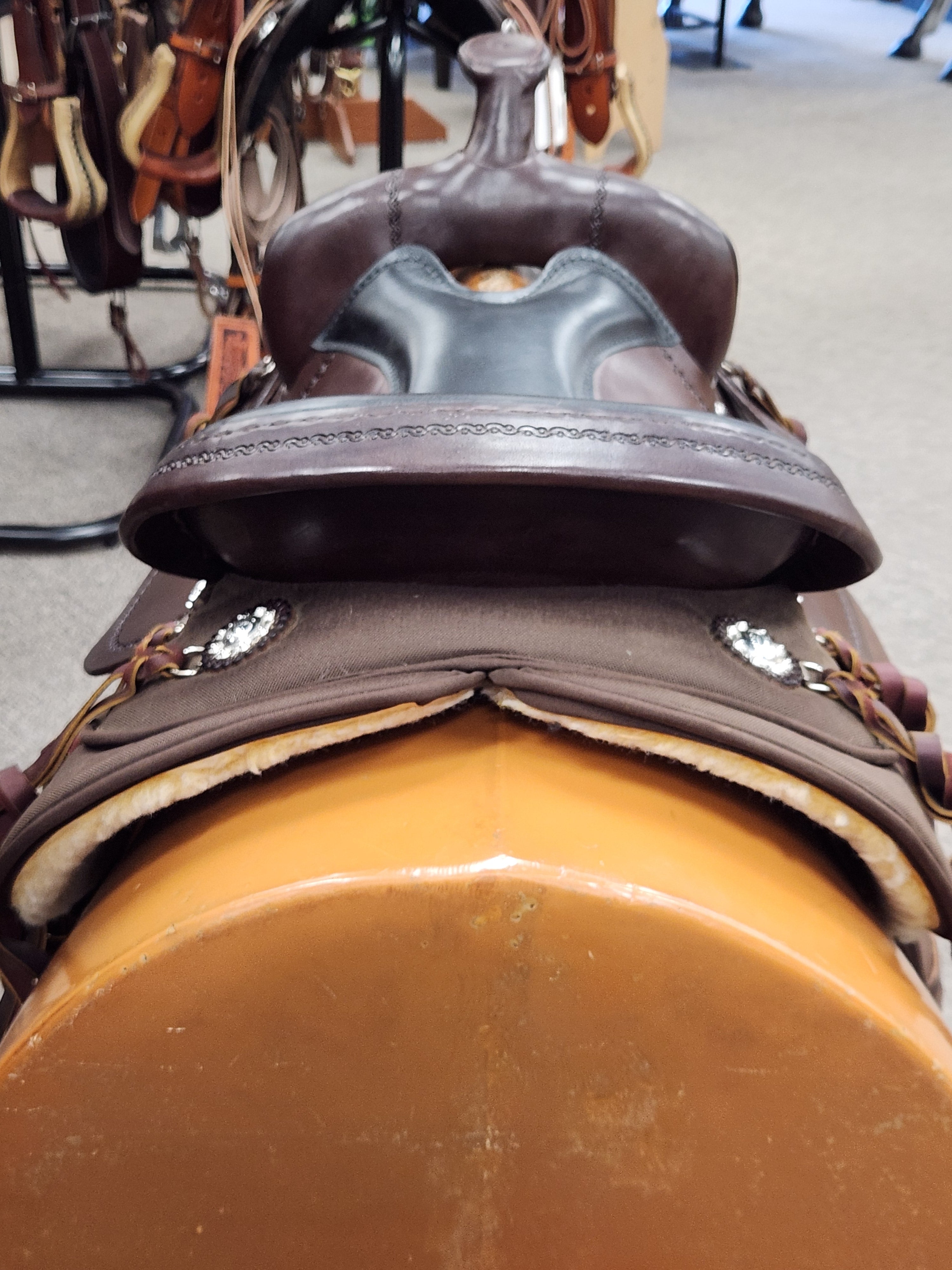 C2684 Used Scott Thomas Cordura Trail Saddle - Full QH 17"