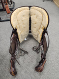 C2684 Used Scott Thomas Cordura Trail Saddle - Full QH 17"