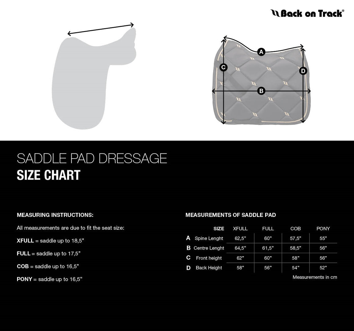Back On Track Saddle Pad No1 Dressage