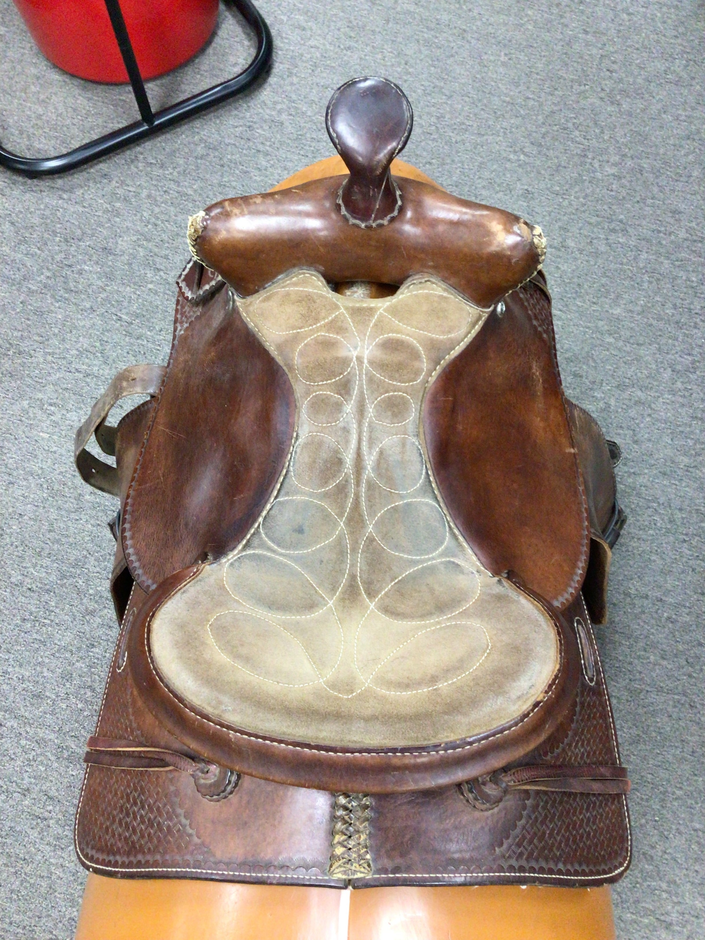 Used Bodean Hide Works Western Pleasure/trail Saddle 15" Medium Tree
