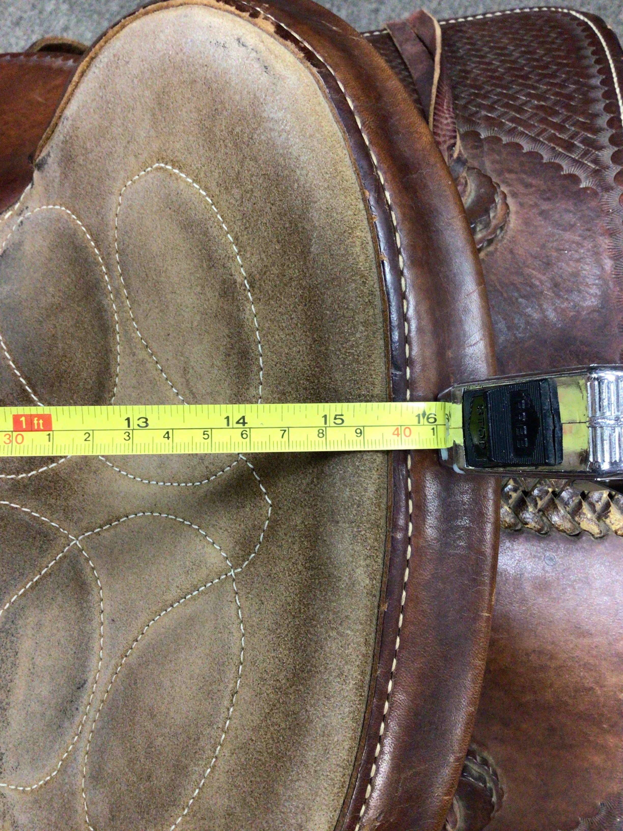 Used Bodean Hide Works Western Pleasure/trail Saddle 15" Medium Tree