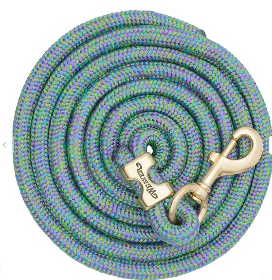 Weaver Poly Lead Rope 10ft X 5/8" with Brass Snap