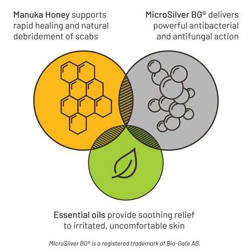 Silver Honey Rapid Skin Relief Vet Strength Scratches Spray