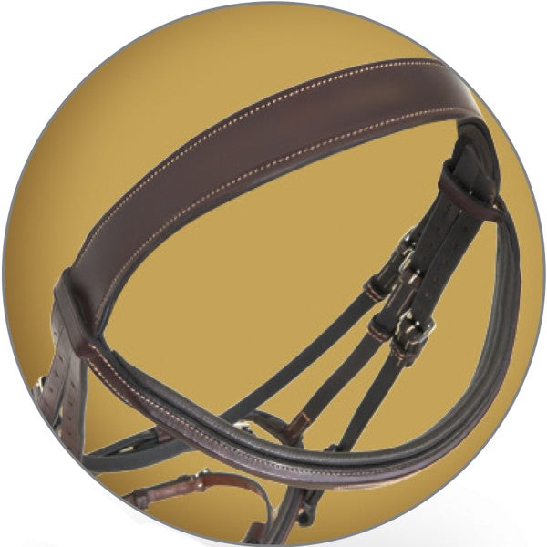 Pessoa PRO Fancy Stitched Wide Nose Bridle