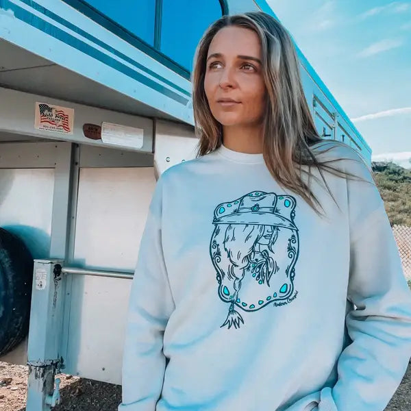 Modern Cowgirl Gypsy Cowgirl Silouette Crew