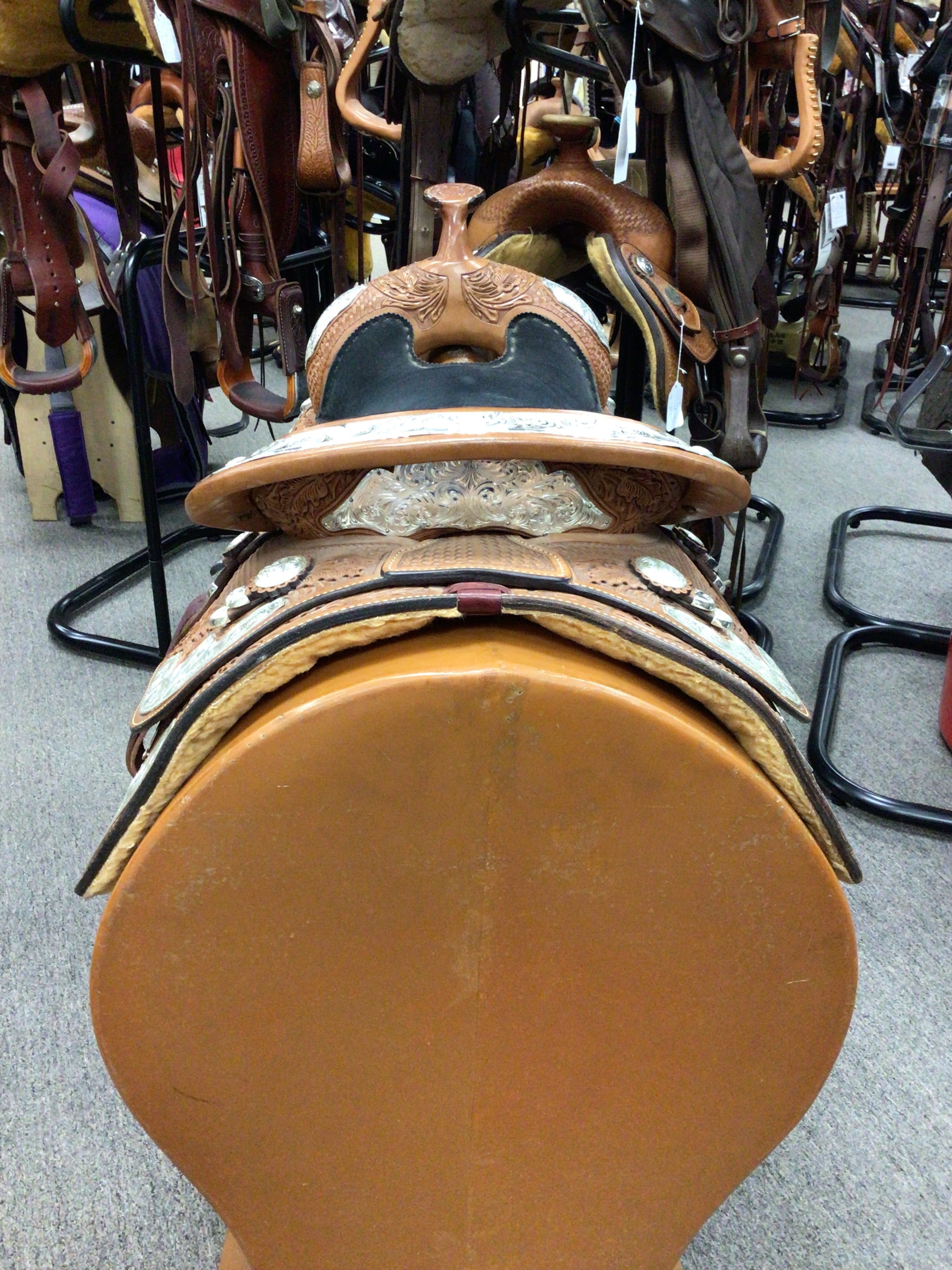 C2688 Used Billy Royal Western Show Saddle 16" Wide