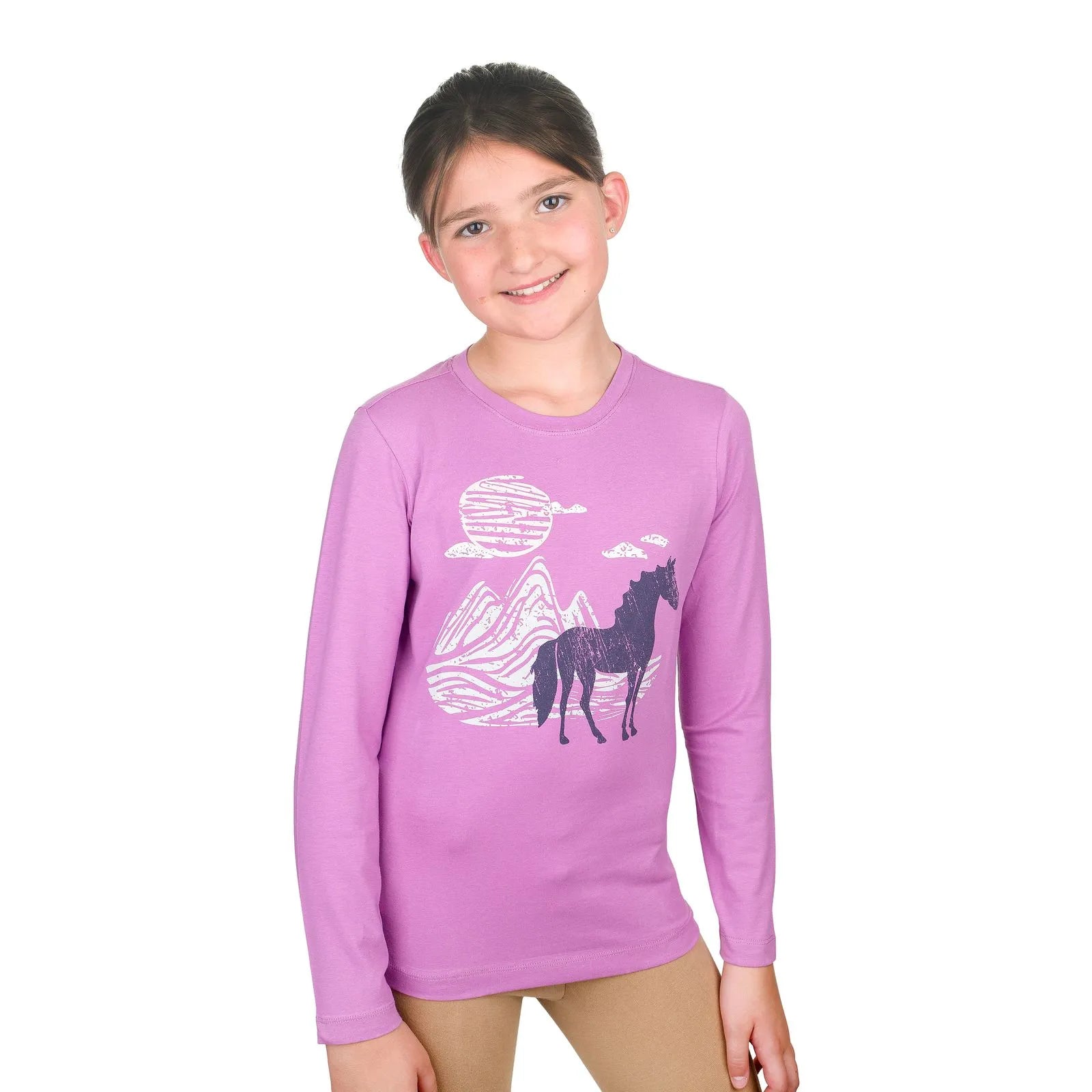 EquiStar Kids Long Sleeve Graphic Tee