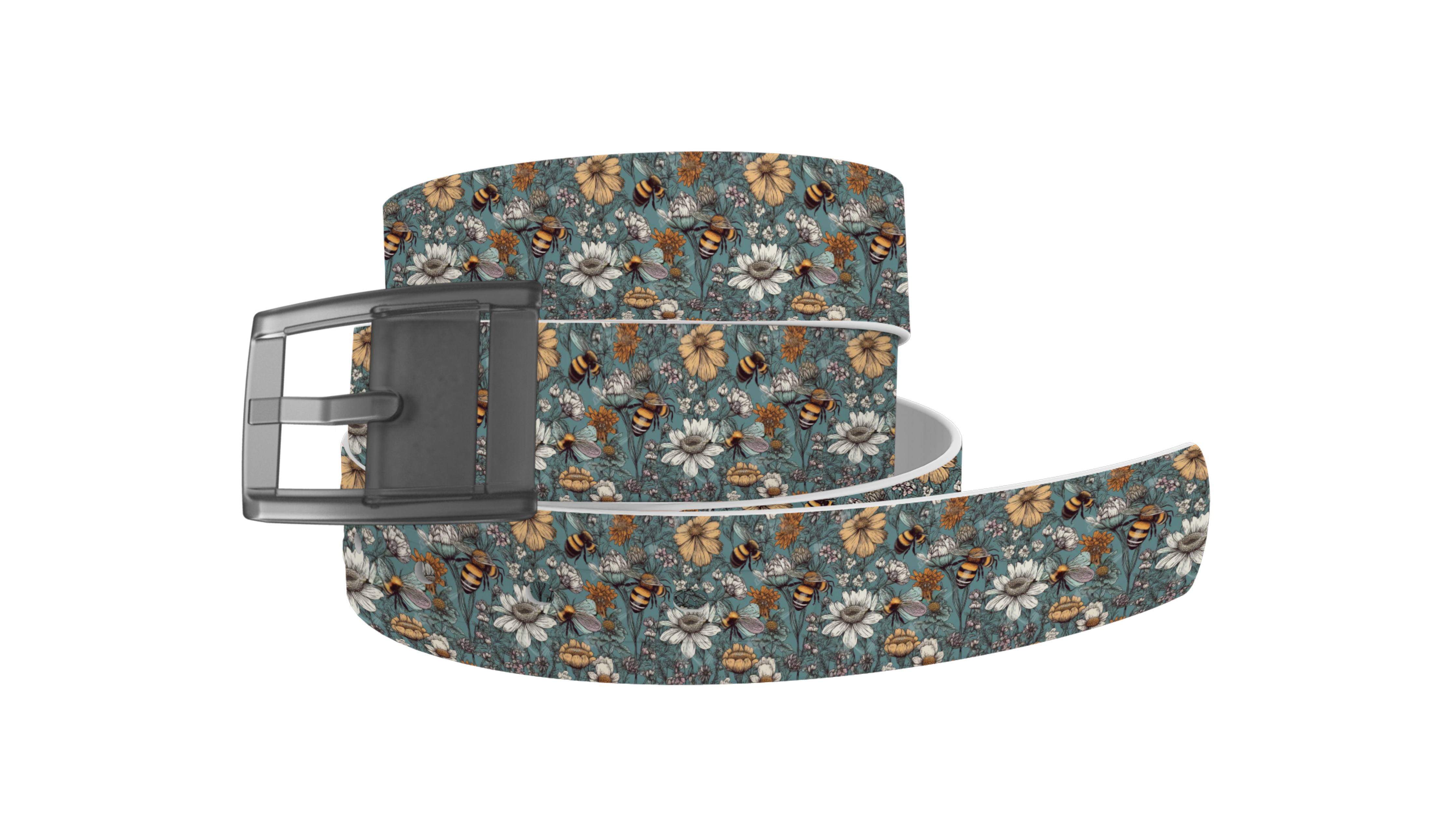 Buzzing Floral with Grey Buckle