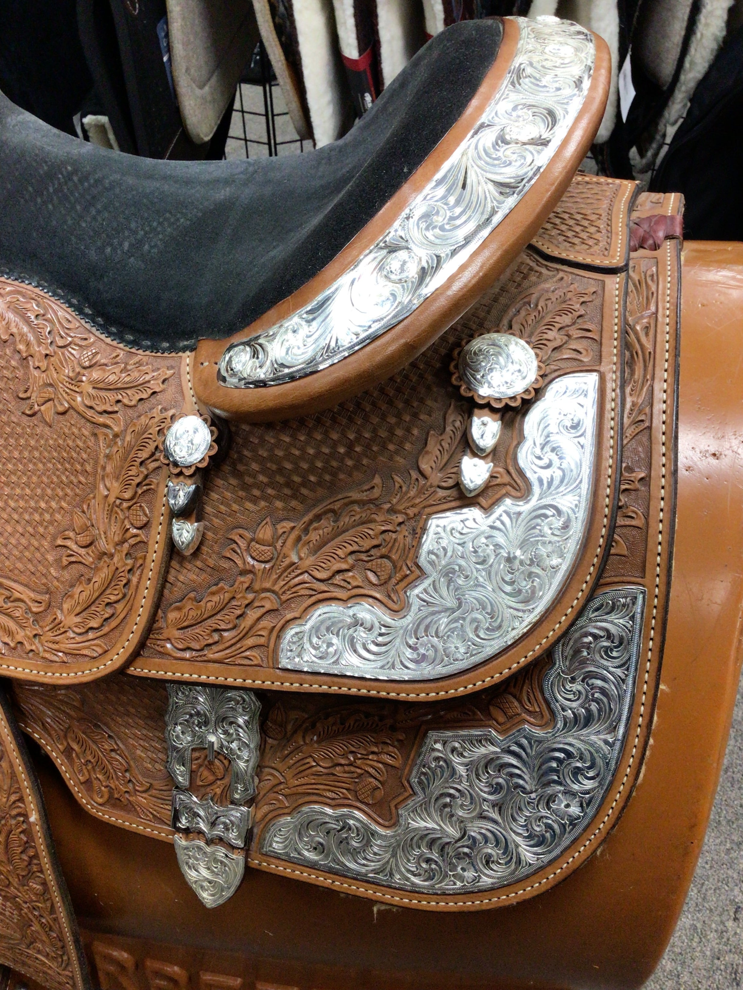 C2688 Used Billy Royal Western Show Saddle 16" Wide