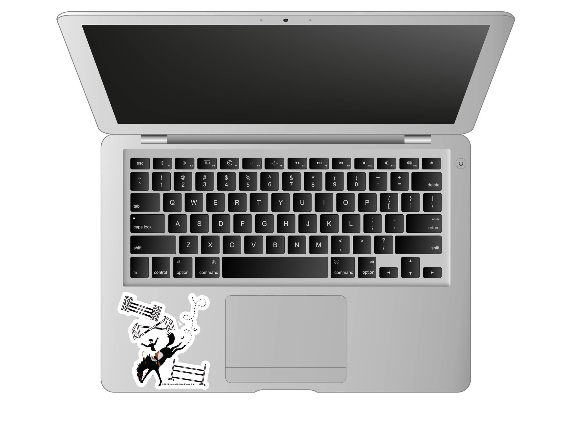 3" Tumbler Horse Sticker / Off Course Bucking / WATERPROOF
