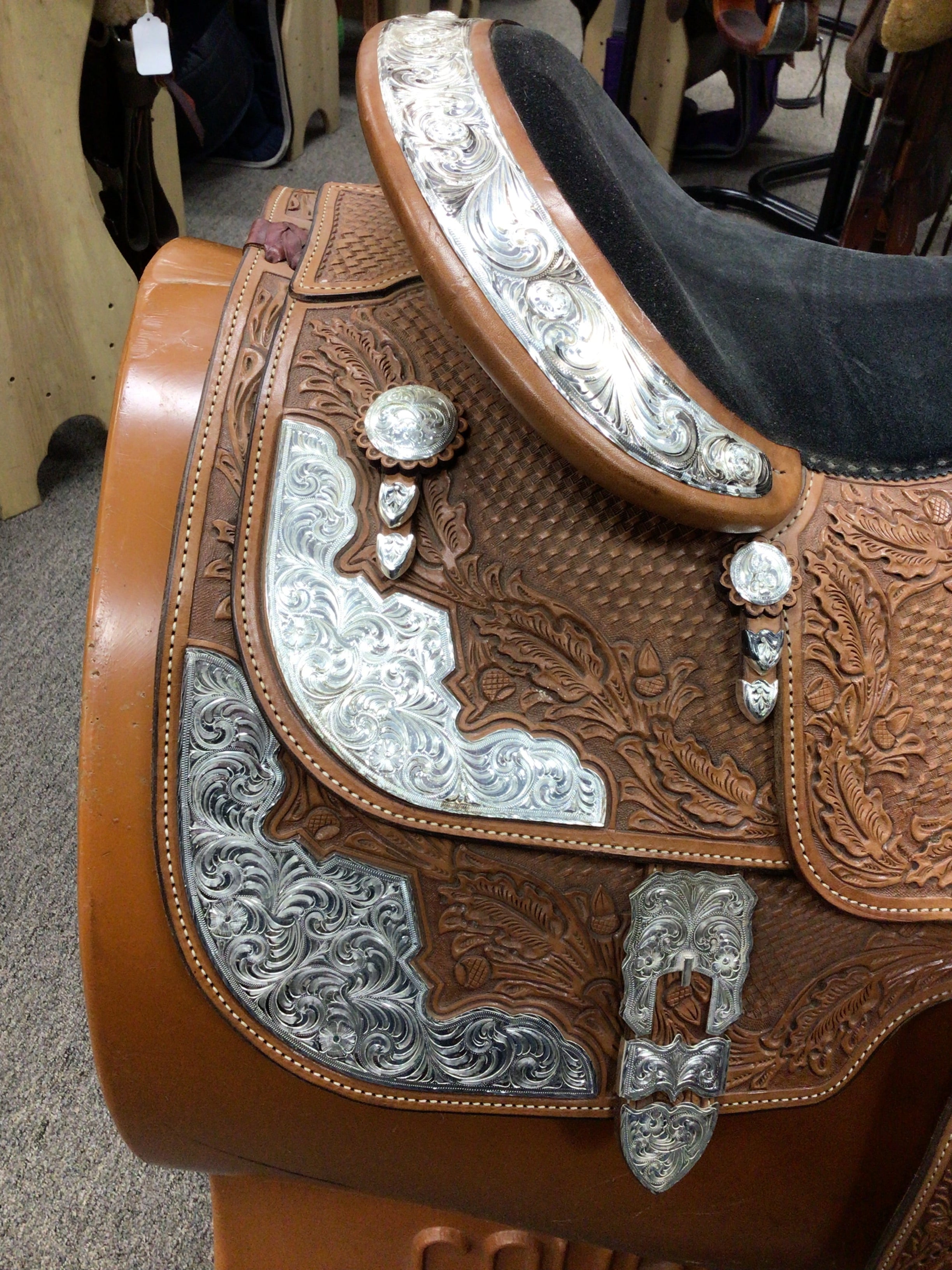 C2688 Used Billy Royal Western Show Saddle 16" Wide