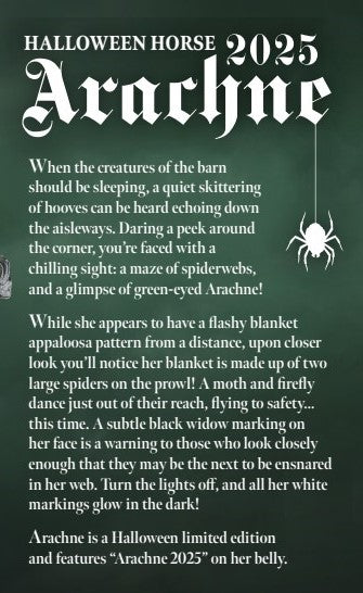 Breyers Arachne - 2025 Halloween Horse