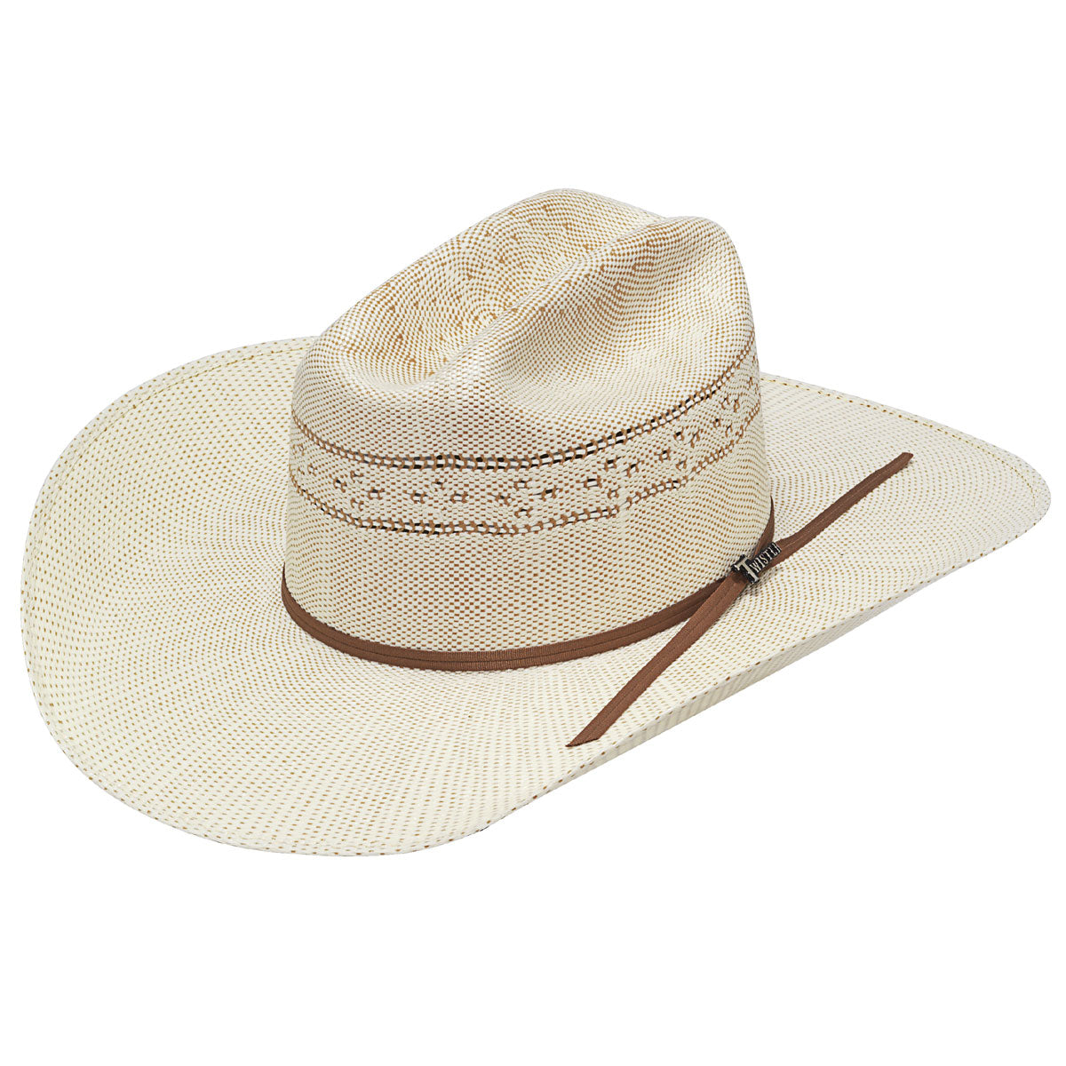 Twister Bangora Western Straw Hat-2 Tone