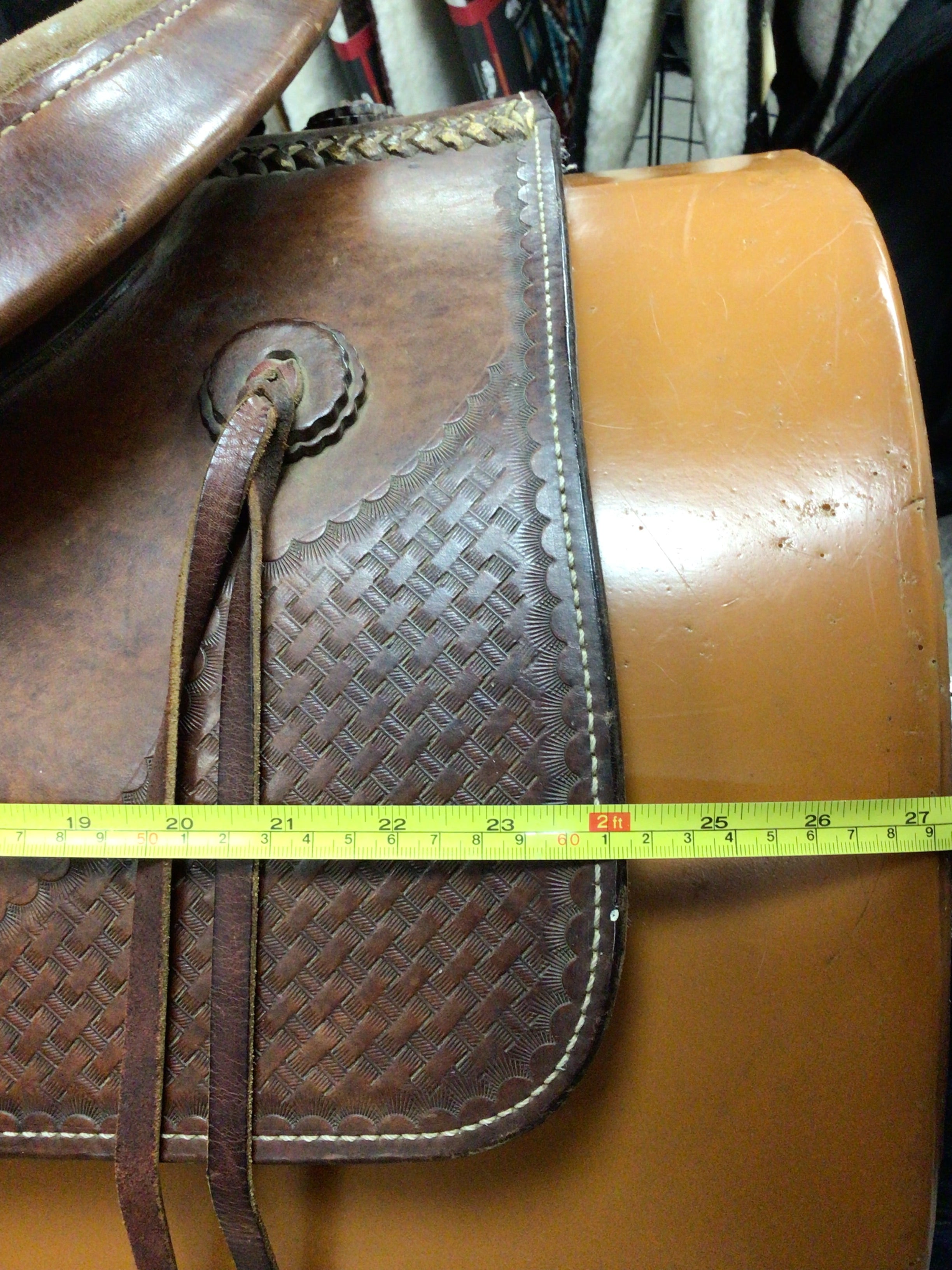 Used Bodean Hide Works Western Pleasure/trail Saddle 15" Medium Tree