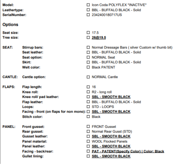 C2701 Used 17.5" Custom Saddlery Dressage Saddle