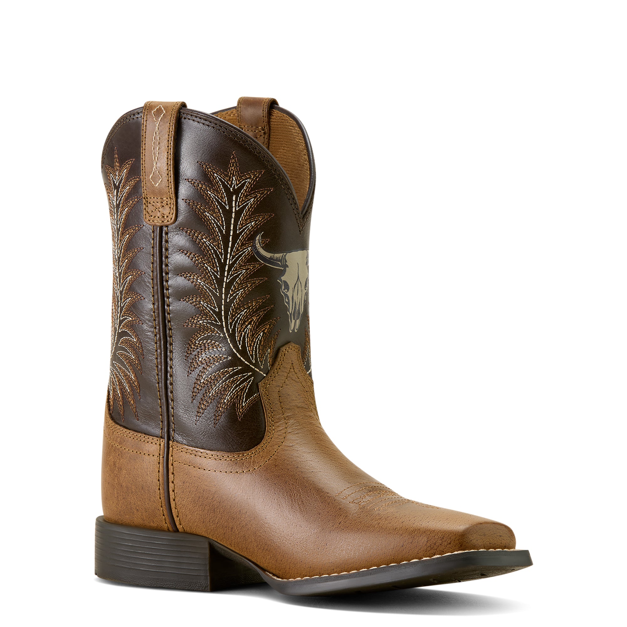 Ariat Youth Stampede Wide Square Toe Western Boot