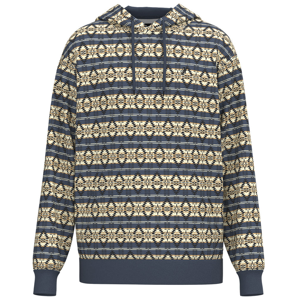 Hooey "Legendary" Men’s Whitecap Grey / Lost Mine Aztec Hoody with Aztec Pattern All Over