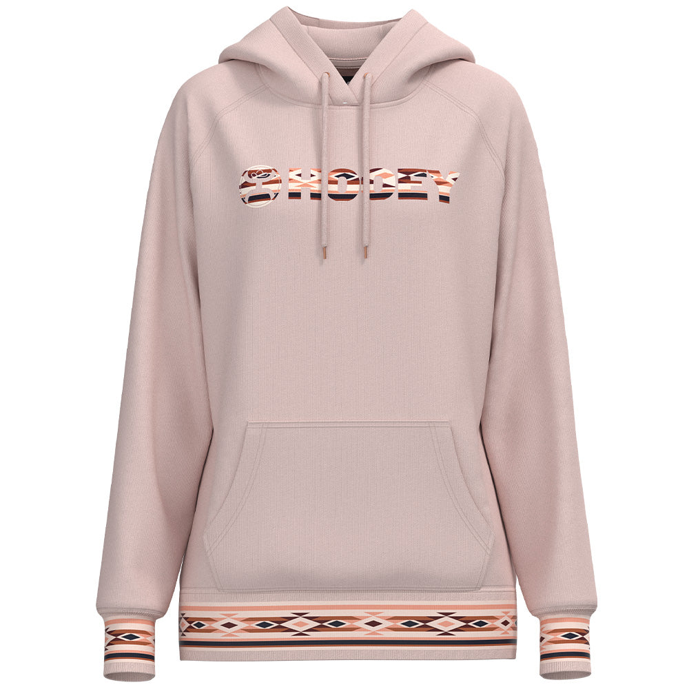 Hooey "Dally" Ladies Salsa Rosa Hoody with South Rim Pattern Logo
