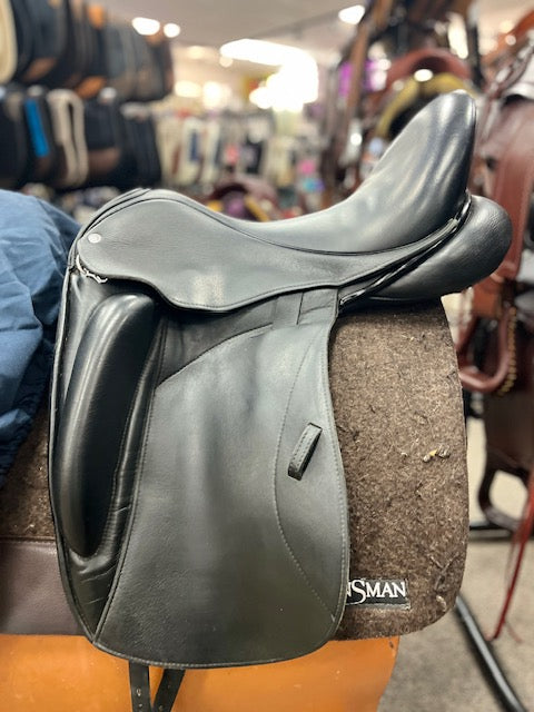 C2701 Used 17.5" Custom Saddlery Dressage Saddle