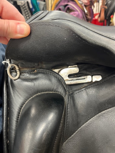 C2701 Used 17.5" Custom Saddlery Dressage Saddle