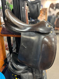 C2690 Used 18" Prestige Brown Dressage Saddle