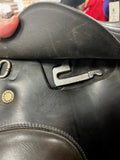 C2690 Used 18" Prestige Brown Dressage Saddle