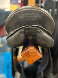 C2690 Used 18" Prestige Brown Dressage Saddle