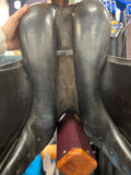 C2690 Used 18" Prestige Brown Dressage Saddle