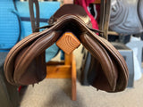 C2691 Used 17" Bates Caprilli Close Contact Saddle