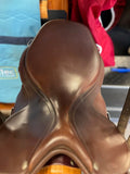 C2691 Used 17" Bates Caprilli Close Contact Saddle