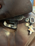 C2691 Used 17" Bates Caprilli Close Contact Saddle
