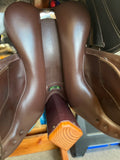 C2691 Used 17" Bates Caprilli Close Contact Saddle