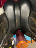 C2693 Used 17.5" Collegiate Black Dressage Saddle