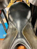 C2694 Used 17.5 Collegiate Dressage Saddle
