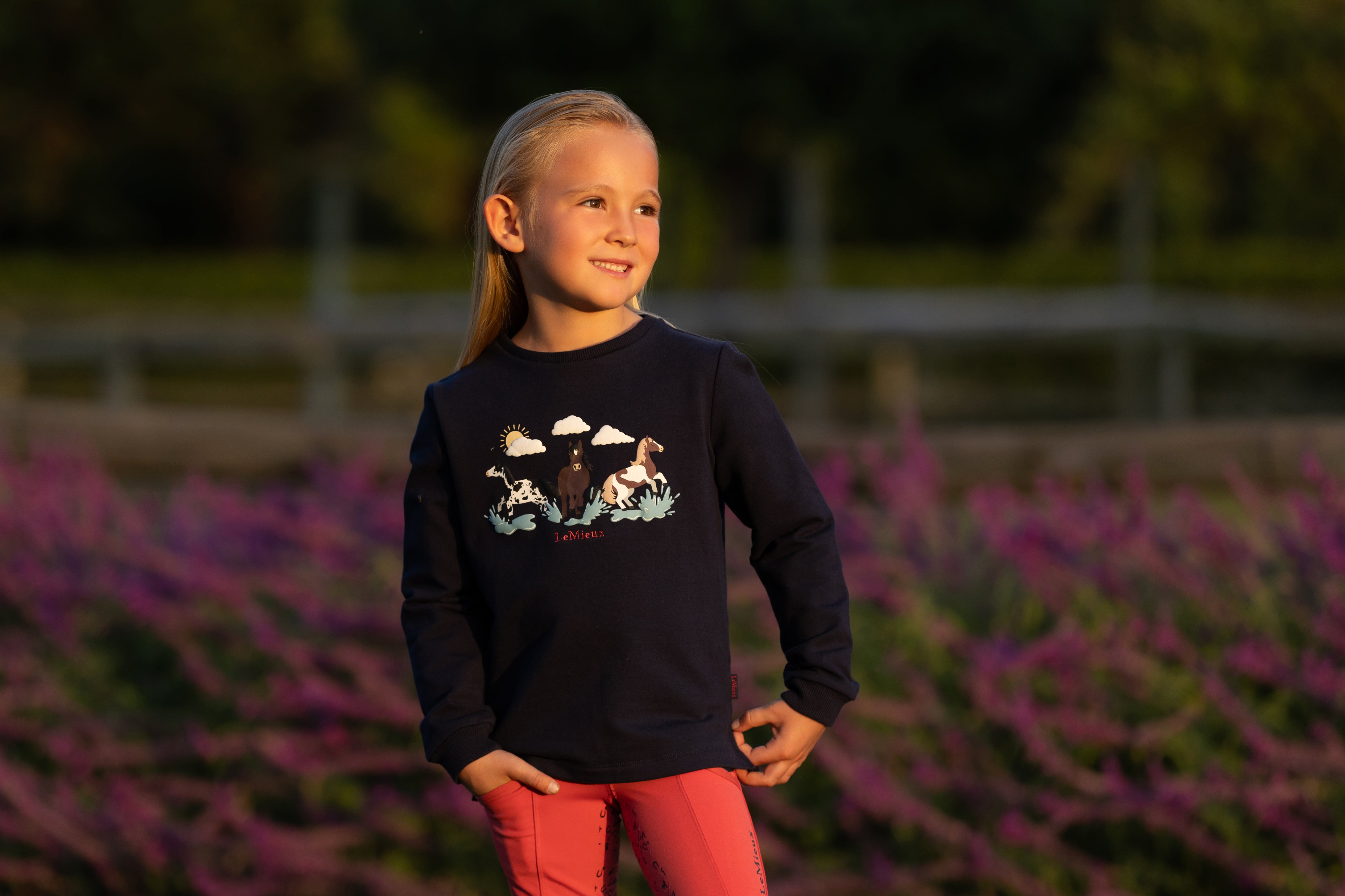 LeMieux Mini Poppy Long Sleeve Top