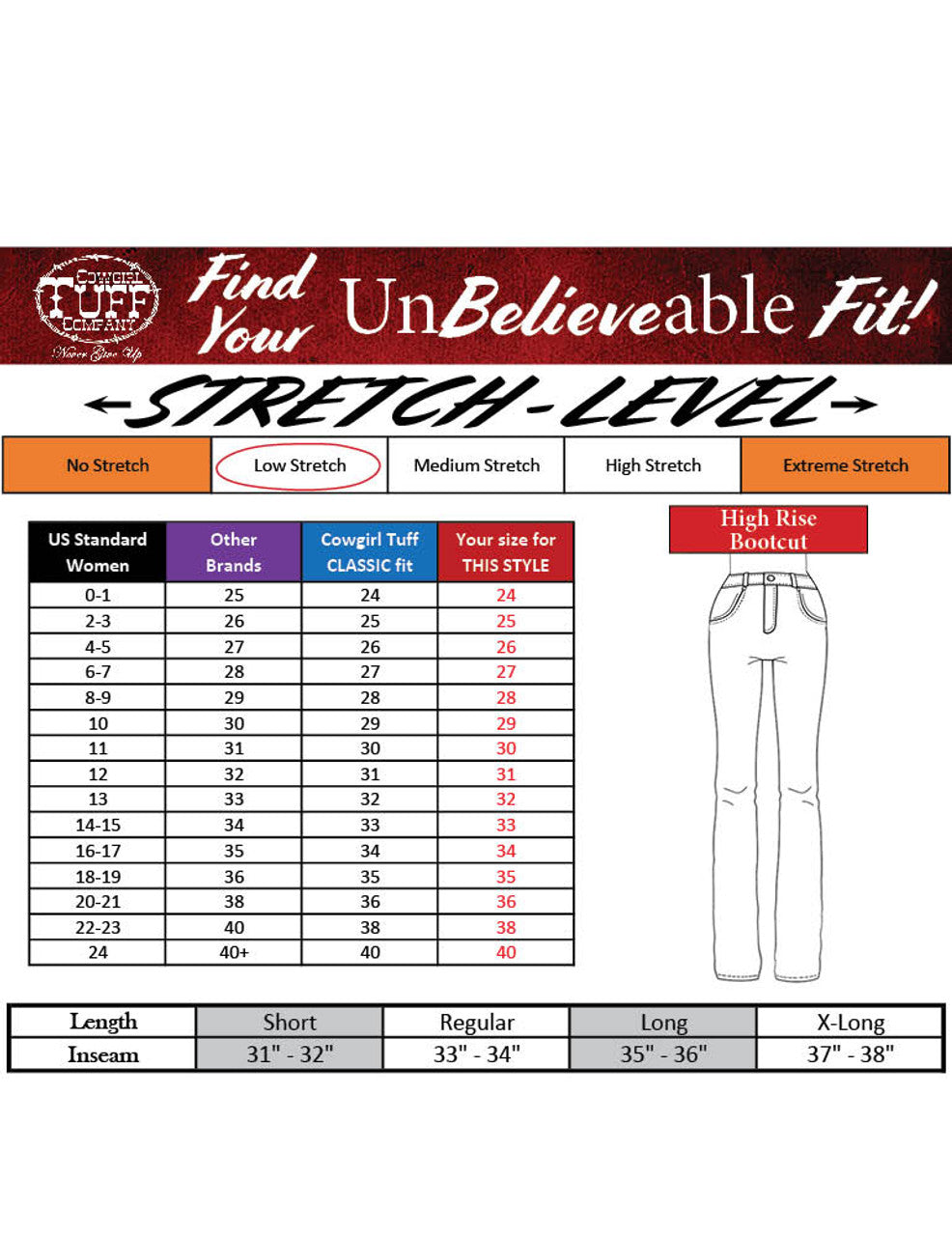 Cowgirl Tuff Company Empower High Waist Bootcut Jeans