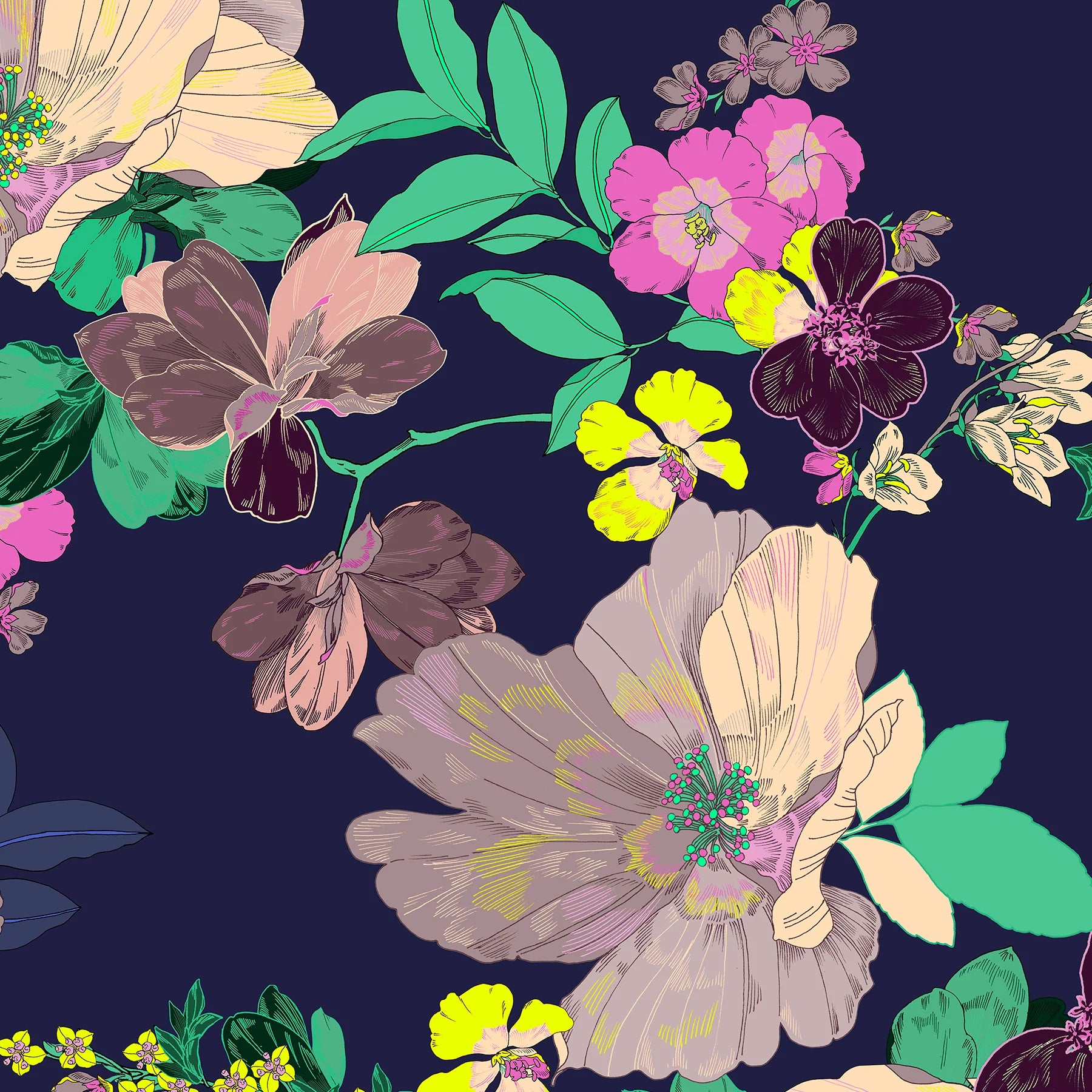 Kastel Denmark Ruched Back Lush Garden 1/4 Zip Sleeveless Top