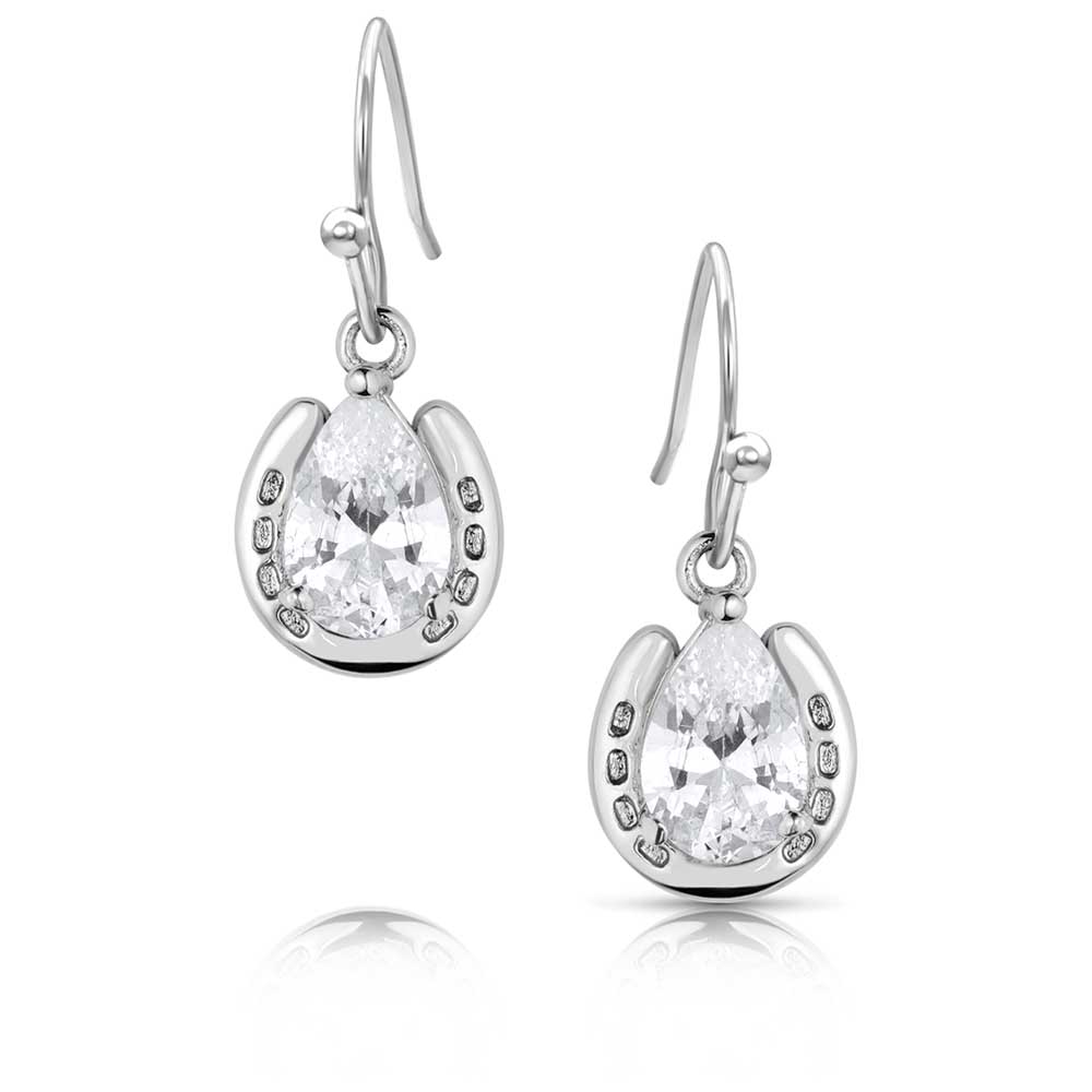 Montanta Silversmiths Lucky Trot Crystal Earrings