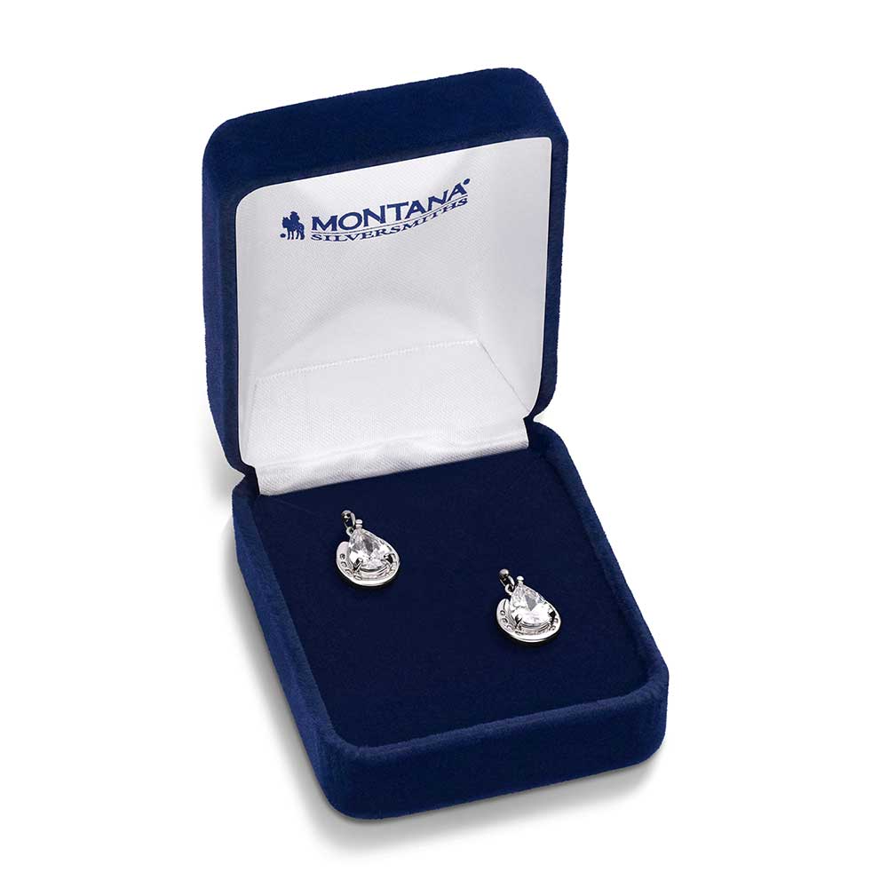 Montanta Silversmiths Lucky Trot Crystal Earrings